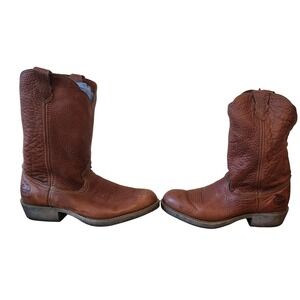 Georgia Boot Comfort Core Brown Leather Cowboy Western Work Boots US 10.5M
